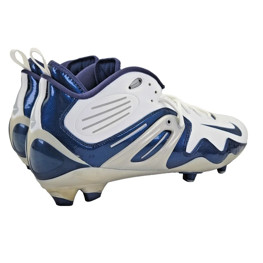 Nike Air Zoom Apocalypse IV Men's Blue/White Football Cleats Size 12.5 NOS W/Box